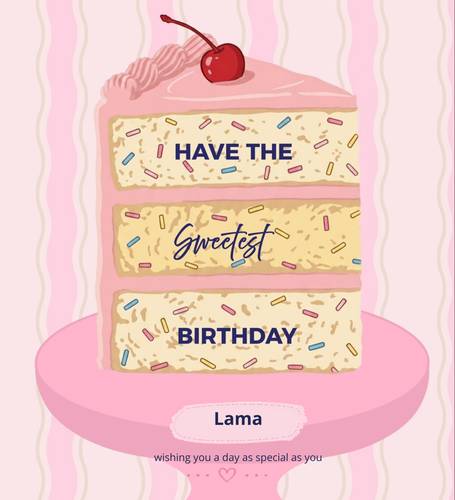 🎂 Birthday Card | بطاقة عيد الميلاد