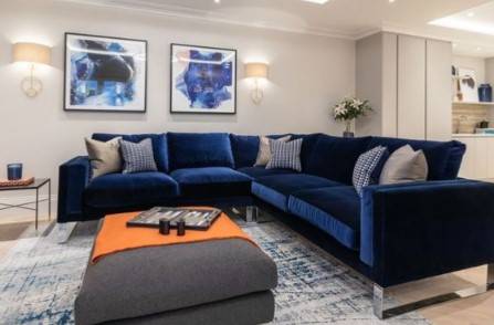 كنبة زاوية فاخرة بتصميم عصري من خشب السويدي - Modern Design Luxury Corner Sofa Made of Swedish Wood