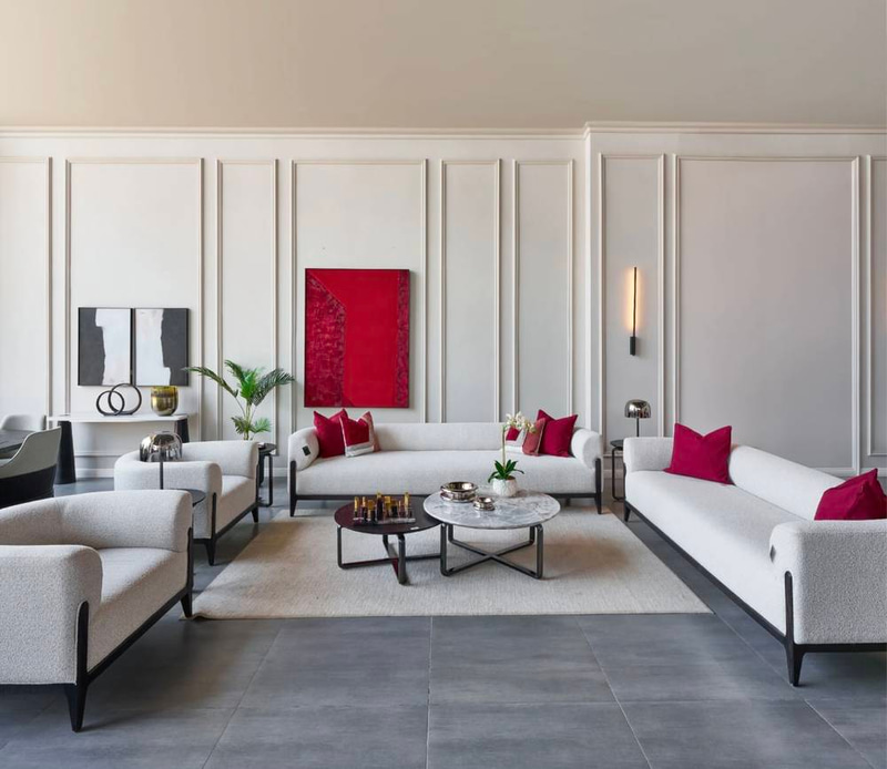 Gabriel 4-Piece Sofa Set - طقم كنب جبريال ٤ قطع فاخر
