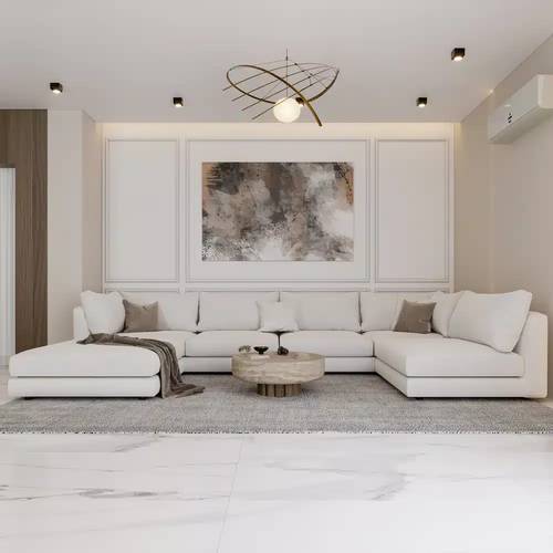Modern U-shaped Sectional Sofa - كنب ركني عصري على شكل حرف U