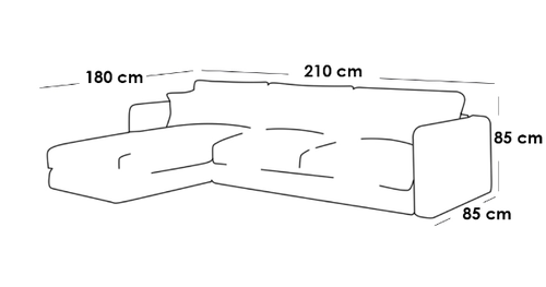 كنبة زاوية خشب سويدي وقطيفة - أخضر, Swedish wood and velvet corner sofa - Green
