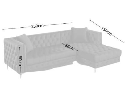 Black Velvet Sofa with Swedish Wood - كنب مخمل أسود مع خشب سويدي