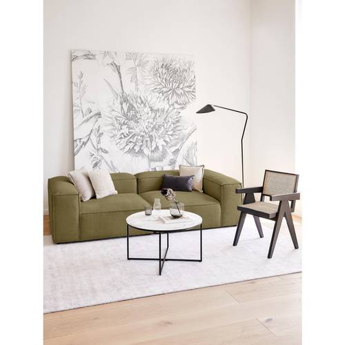 Modern Olive Velvet Sofa for Luxurious Comfort - صوفا مودرن زيتي مخملية للراحة الفاخرة
