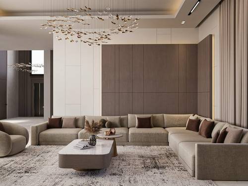 Aria Modern Luxury Sectional Sofa Set - طقم كنب زاوية أريا مودرن فاخر