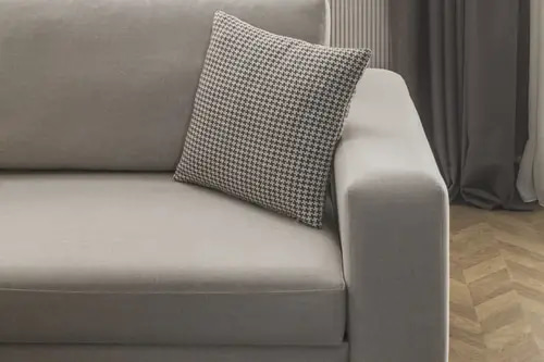 Luxury Beige Velvet Sectional Sofa - كنب زاوية فاخر - بيج - مخمل
