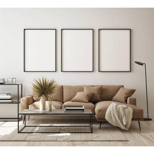 كنبة زاوية حرف L - بيج - L-Shape Corner Sofa - Beige
