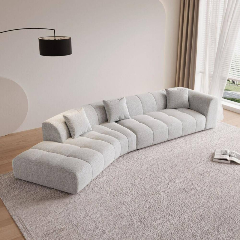 كنب زاوية يسار روبينز - بيج فاتح - Robins Left Corner Sofa - Light Beige
