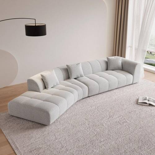 كنب زاوية يسار روبينز - بيج فاتح - Robins Left Corner Sofa - Light Beige

