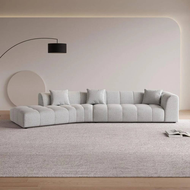 كنب زاوية يسار روبينز - بيج فاتح - Robins Left Corner Sofa - Light Beige
