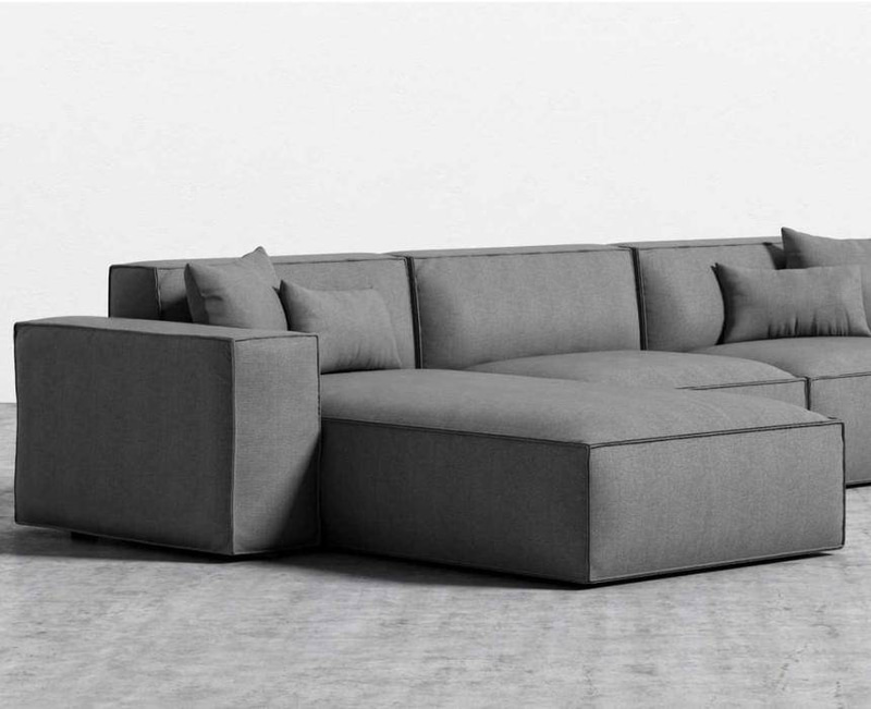 كنبة رمادية فاخرة بتصميم عصري 🛋️ - Modern Design Luxury Gray Sofa