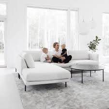 L-Shape Corner Sofa - White - كنبة زاوية حرف L - أبيض
