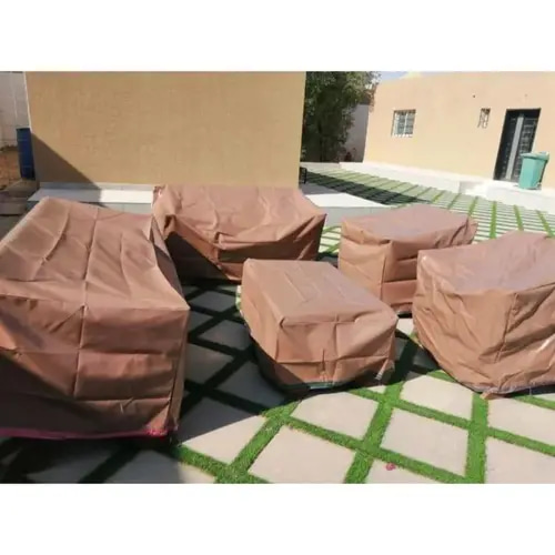 طقم غطاء حماية طربال للجلسات والكراسي الخارجية مكون من 5 قطع