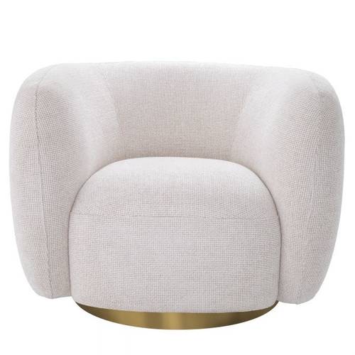 كرسي فاخر بتصميم دائري ولمسات عصرية أنيقة