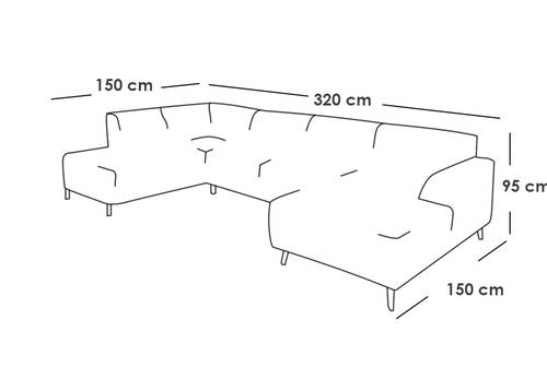 كنبة دائرية خشب سويدي و كتان - رمادي - Swedish Wood and Linen Round Sofa - Grey
