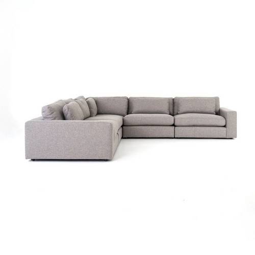 كنبة زاوية حرف L - بيج - L-Shape Corner Sofa - Beige
