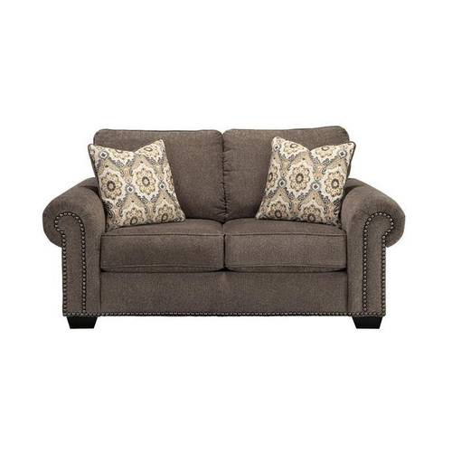 Two-Seater Sofa - Artificial Wood - Brown - كنبة مقعدين - خشب صناعي - بني
