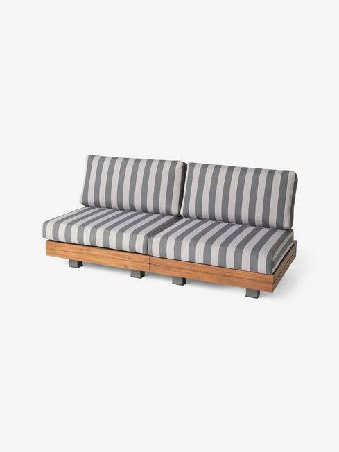أريكة حديقة أفارنا 2 مقعد مخططة - Avarna Striped 2-Seater Garden Sofa
