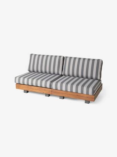 أريكة حديقة أفارنا 2 مقعد مخططة - Avarna Striped 2-Seater Garden Sofa
