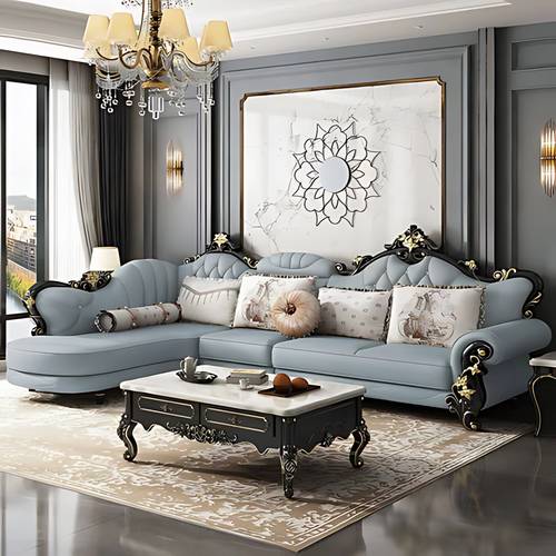 كنب ركني زاوية عصري على شكل حرف L - Modern L-shaped Corner Sectional Sofa