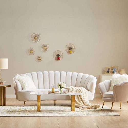 Rebel Velvet 3-Seater Sofa - كنبة ريبيل مخملية ثلاثية المقاعد
