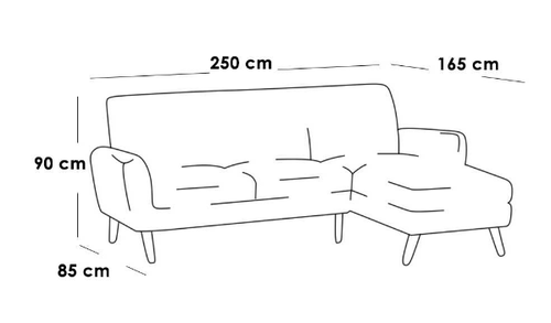 كنبة زاوية حرف - L- ابيض - White L-Shape Corner Sofa - White L-Shape Corner Sofa - كنبة زاوية حرف - L- ابيض
