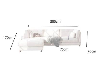 كنب أبيض مخمل مع خشب سويدي - White Velvet Sofa with Swedish Wood
