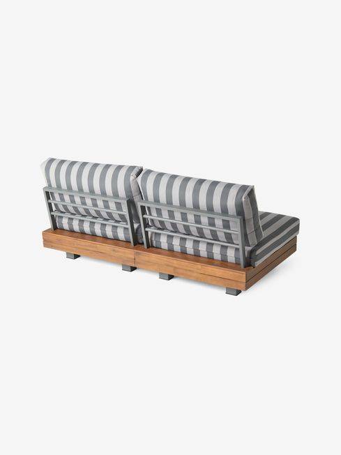 أريكة حديقة أفارنا 2 مقعد مخططة - Avarna Striped 2-Seater Garden Sofa
