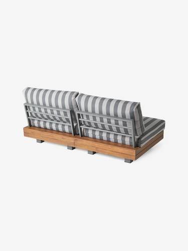 أريكة حديقة أفارنا 2 مقعد مخططة - Avarna Striped 2-Seater Garden Sofa
