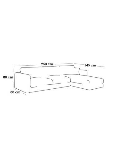 كنبة زاوية كتان سويدي - بيج - Swedish Linen Corner Sofa - Beige
