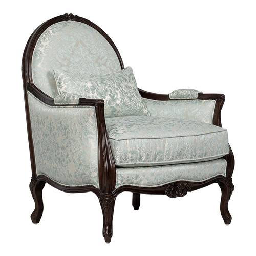 Luxury classic velvet recliner - white