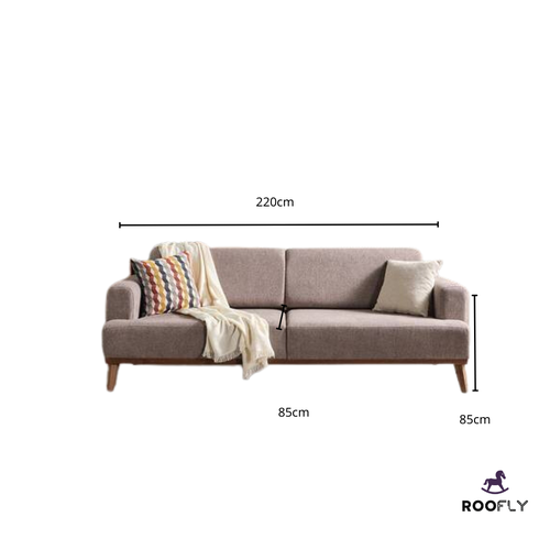 Luxury Tufted Back Grey Sofa - صوفا رمادية فاخرة مع ظهر معنقد 🛋️