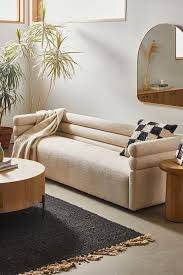 Three-Seater Linen Sofa - كنبة ثلاث مقاعد كتان