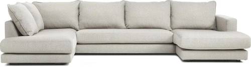 كنب ركني منخفض الارتفاع على شكل حرف U - Low Profile U-Shaped Sectional Sofa
