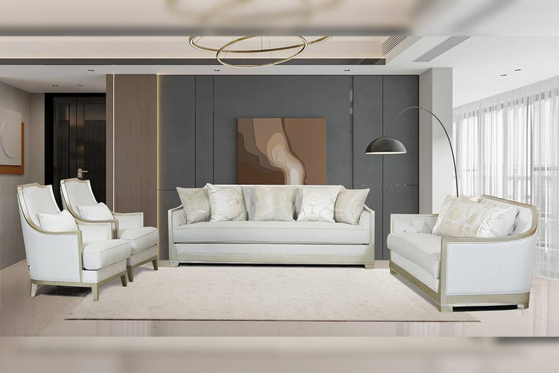 طقم كنب نيو كلاسيك 4 قطع - 4 Pieces Neo-Classical Sofa Set
