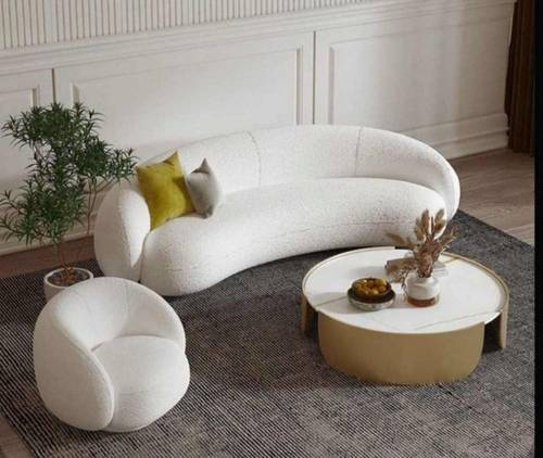 Luxurious Boucle Sofa Set - طقم كنب بوكليه فاخر