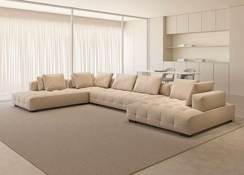كنبة  مودرن كبيرة Modern  L-Shape Sofa