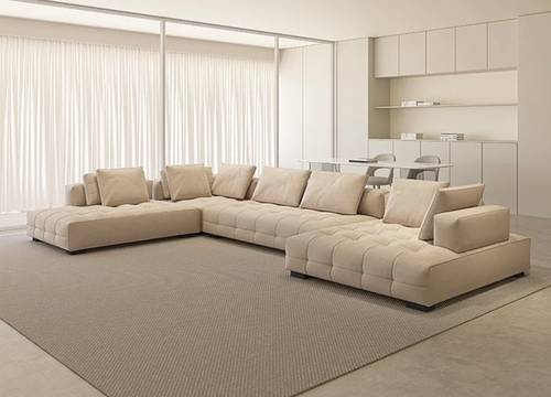 كنبة  مودرن كبيرة Modern  L-Shape Sofa
