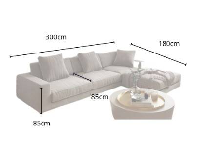 كنب رمادي مخمل مع خشب سويدي - Gray Velvet Sofa with Swedish Wood