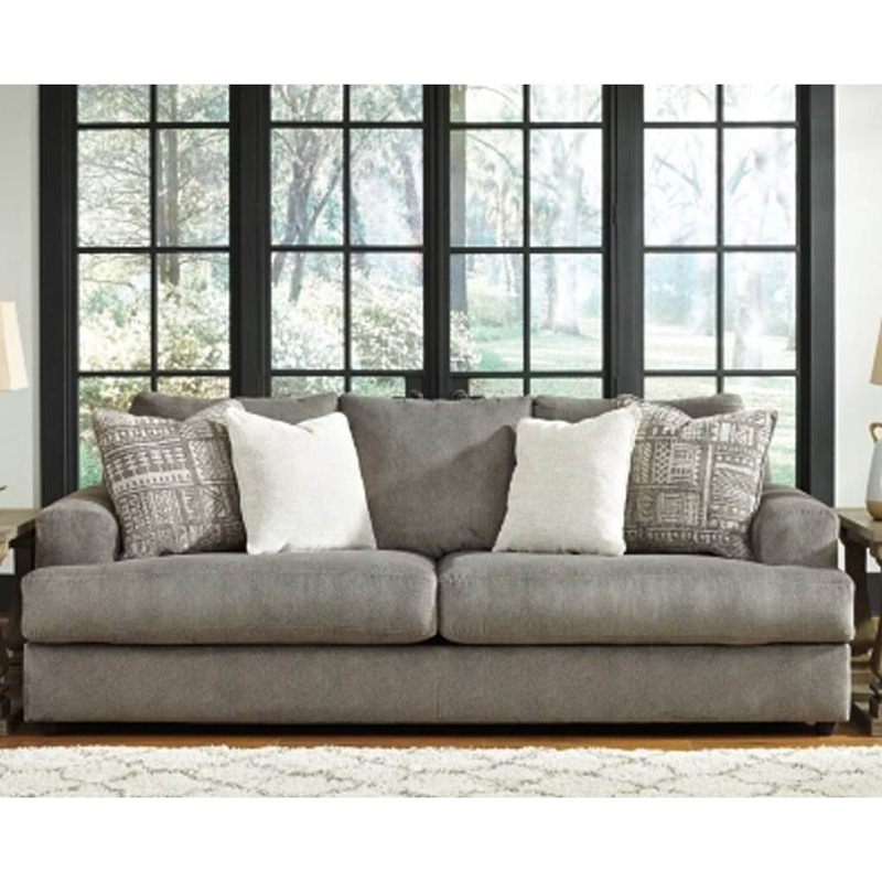كنبة ثلاث مقاعد قماش - رمادي - Three Seater Fabric Sofa - Grey
