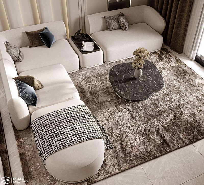 كنب زاوية يلائم مختلف المساحات - Sectional Sofa for Various Spaces
