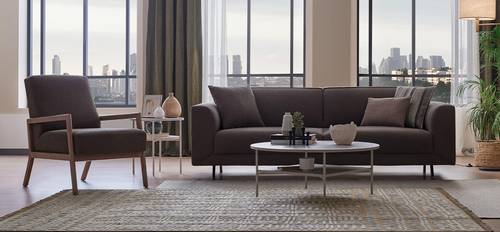كنبة أنيقة رمادية غامقة 🛋️ - التصميم والأناقة في منزلك - Dark Grey Elegant Sofa 🛋️ - Design and Elegance in Your Home
