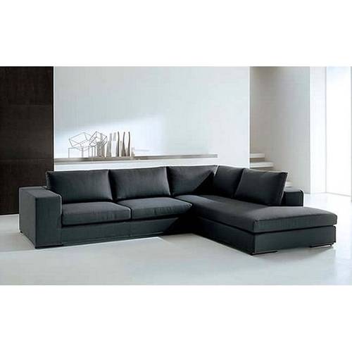 كنبة زاوية حرف L - رمادي - L-Shape Corner Sofa - Grey
