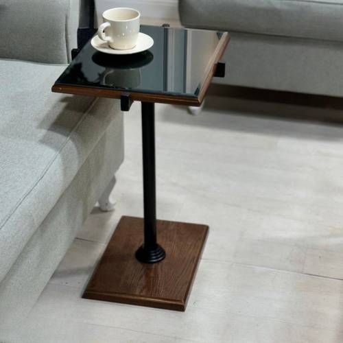 Modern Serving Table Set with 4 Side Tables - طقم طاولة تقديم عصري مع 4 طاولات خدمة