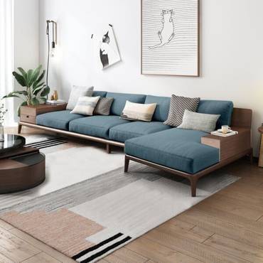 طقم كنب زاوية حرف L بيزناس - Bizans L Shape Corner Sofa Set
