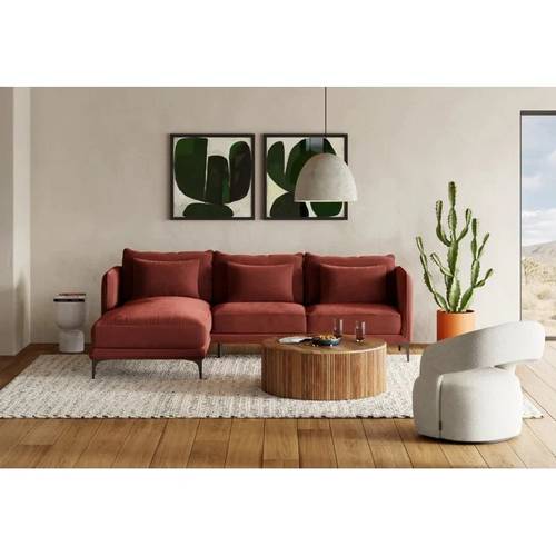 كنب ركني زاوية يسار مودرن على شكل L - Modern L-Shaped Left Corner Sectional Sofa