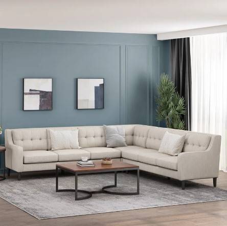 Modern Design Swedish Wood Luxury Sofa - كنبة فاخرة بتصميم عصري من خشب السويدي
