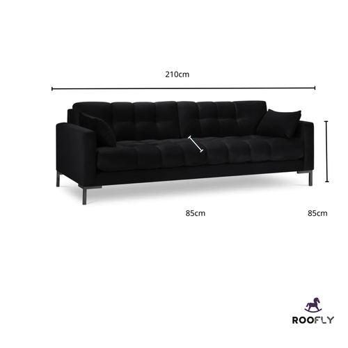 Luxury Black Sofa - كنبة سوداء فاخرة
