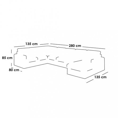 كنب زاوية حرف U - U-Shaped Sectional Sofa