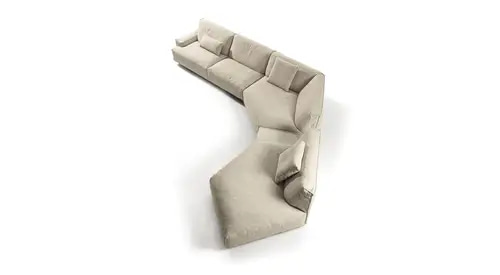 Alexa Curved Sectional Sofa - ركنة أليكسا المنحنية