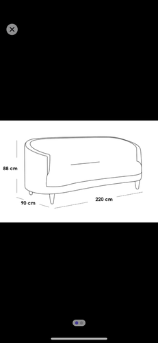 كنبة ثلاث مقاعد سويدي وبوكليه - بيج, Three-Seater Swedish and Boucle Sofa - Beige
